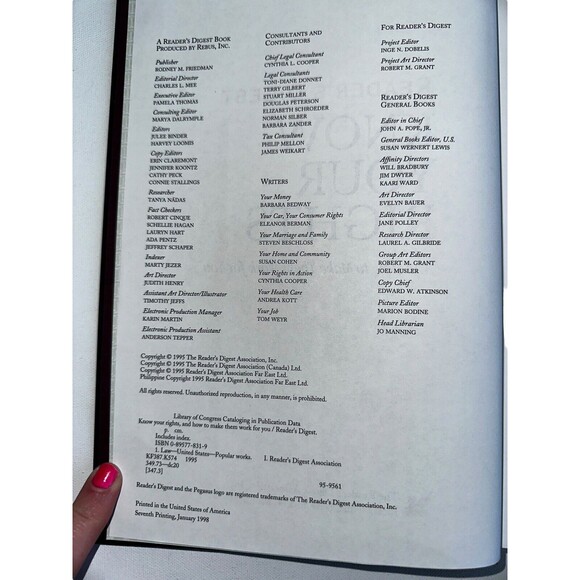 Readers Digest Know Your Rights and How to Make Them Work for You 1995 - Picture 8 of 16